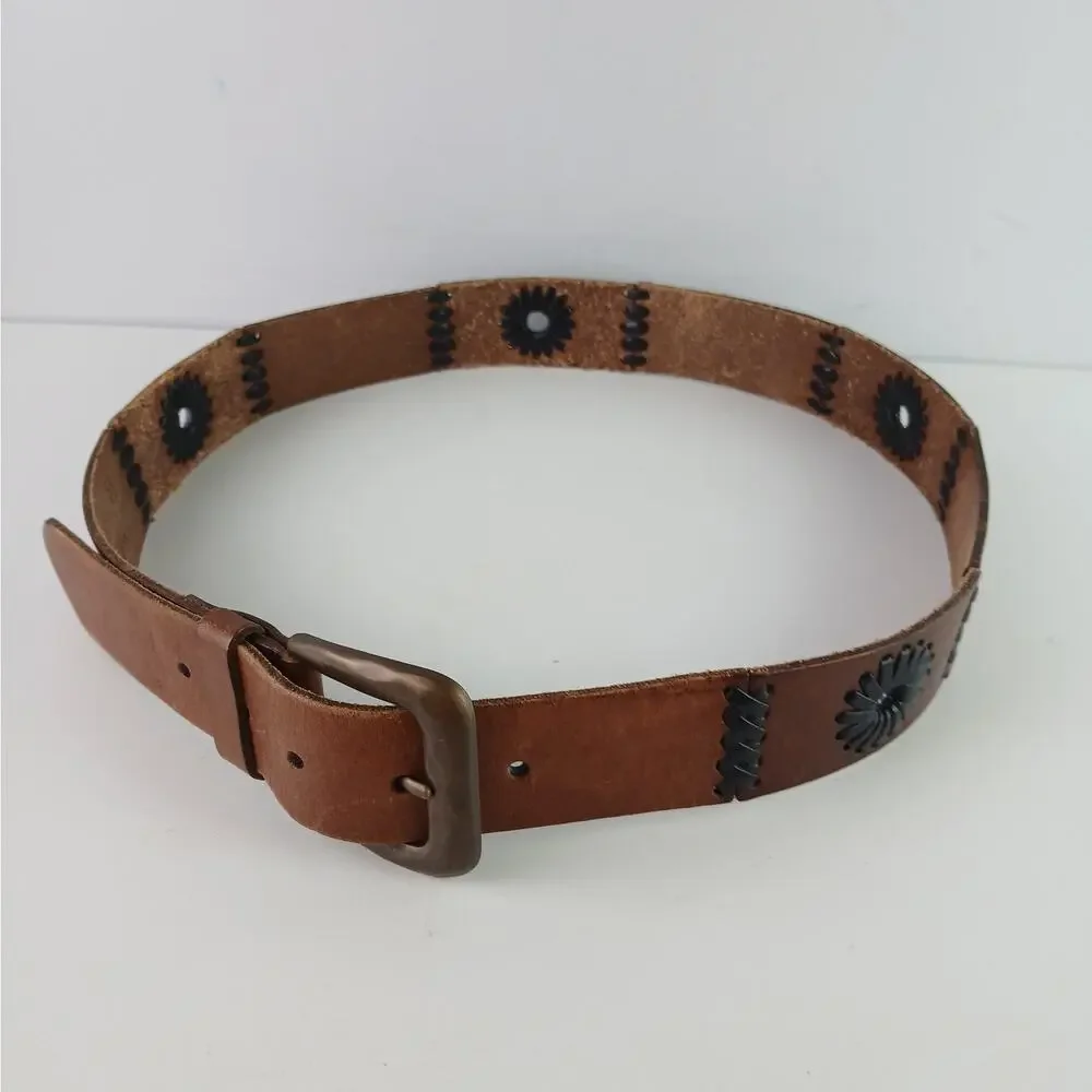 Genuine Leather SZ M Women's Brown 1